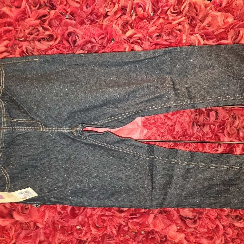 NWT Girls Size 16 Cherokee Glitter Jean Jeggings